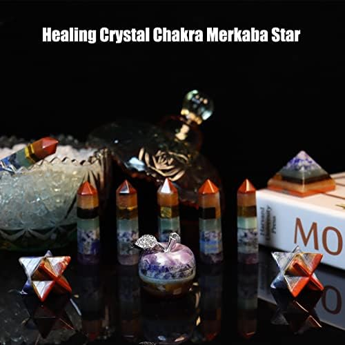 Cristais de cura de Wemeki Merkaba Star Crystal, estrela de seis pontas de 0,8 , esculpida em mão natural