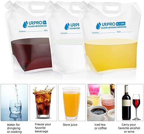 O URPro 3 embalta bolsa de transportadora de armazenamento de água, recipiente premium premium 5L/
