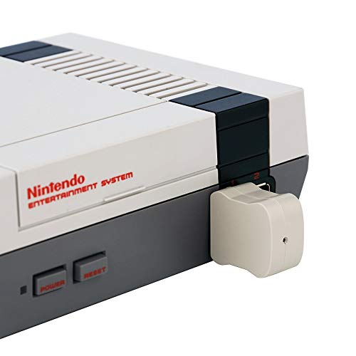 Ostent Wireless Controller + Receiver Gamepad para Nintendo NES Mini Classic Edition Famicom Mini Console Color White