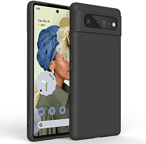 AMZPAS Silicone Phone Case compatível com o Google Pixel 6, capa de telefone inteligente de proteção