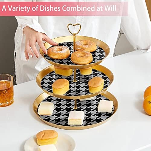 Conjunto de exibição de mesa de sobremesa, suporte de cupcakes de ouro, estandes de sobremesa, bandeja de