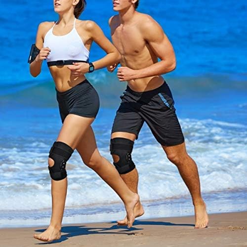 ALREMO XINGHUANG - Estabilizador de joelho de compressão fraca ferida artrítica artrítica Knee Brace Profissional elástico joelheira para caminhadas