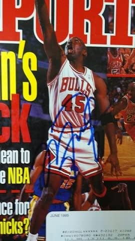 Michael Michael Jordan Autographed Magazine Capa com Certificado de Autenticidade