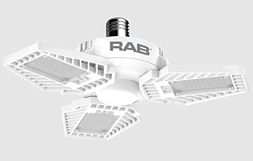 Rab HID-80-V-E26-850-BYP-GL GL mais leve lâmpada LED, 5000K, 120-277V