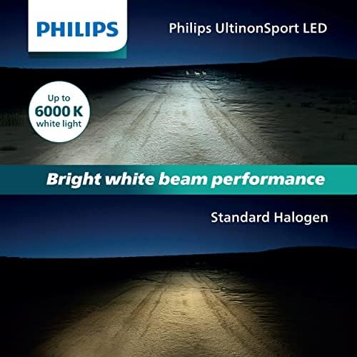 Philips Ultinonsport 9008 LED Bulbo para luzes de nevoeiro e faróis de Powersports, 2 pacote