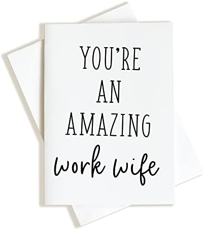 O cartão da esposa do trabalho de pine trove, você é um incrível cartão de esposa para o melhor aniversário do melhor colega de trabalho, Natal ou apenas porque