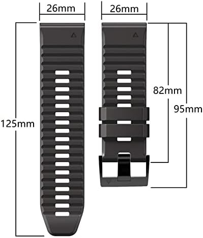 Bneguv para Garmin Fenix ​​5 Banda 22mm Largura Relógio de borracha cinta para Fenix ​​5 Plus/Fenix