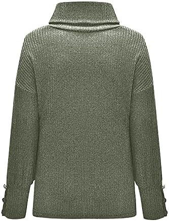 2022 Sweter feminino Turtleneck Knit Manga longa Tirina Camista Casual Moda casual Tops leves tops de túnica plus size