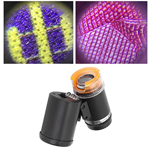 60x Mini Microscópio Límpia Mini Mini Lupa LED de bolso LEDA LEPE LEPE VIDRO DE LINGA PORTÁVEL PARA HANDCRACTS JOENS GEM GEM CURRENCE
