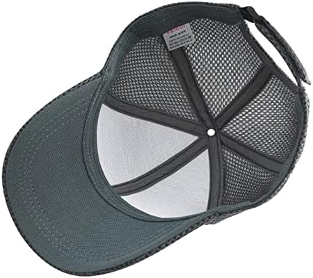 Feicui Men's Trucker Hat Mesh Cap Sport Cap para homens Capace de boné de beisebol ajustável