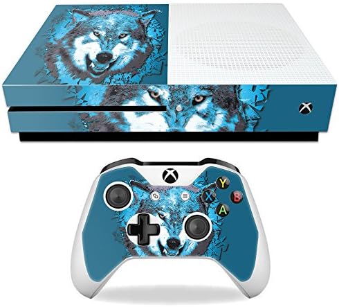 MightySkins Skin Compatível com Microsoft Xbox One S - Lobo de lobo | Tampa protetora, durável e