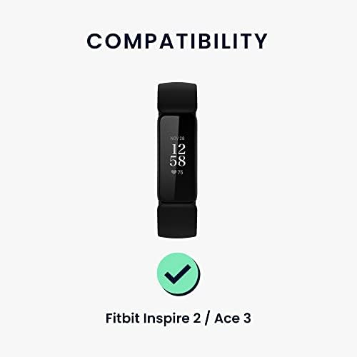 relógio Kwmobile Strap Set Compatível com Fitbit Inspire 2 / ACE 3-2X TPU Silicone Tracker Sports Band - Tamanho pequeno