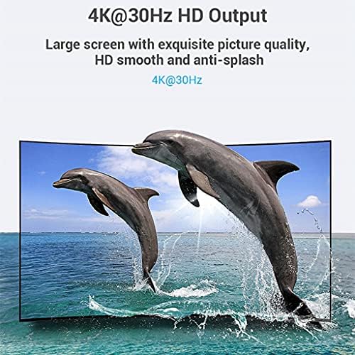 Porta de exibição Houkai para adaptador 4K DP masculino para feminino Video Audio Converter para laptop para PC