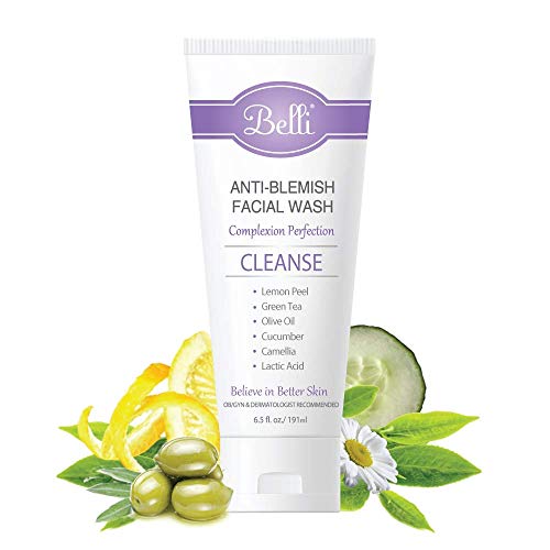 Belli Anti-Blemahish Facial Wash-Limpeza de pele propensa a acne-OB/GYN e Dermatologologist recomendados-6,5 onças.