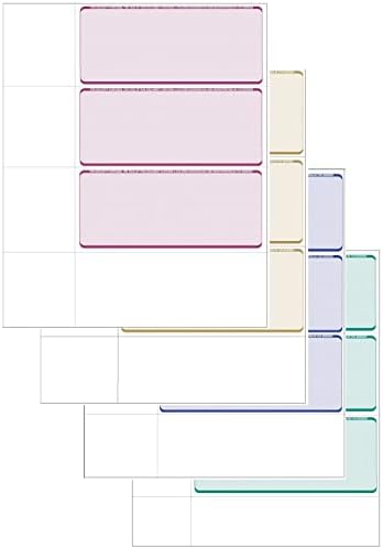 Papel de seleção de computador - verifica a carteira pessoal em branco 3 em uma página - compatível