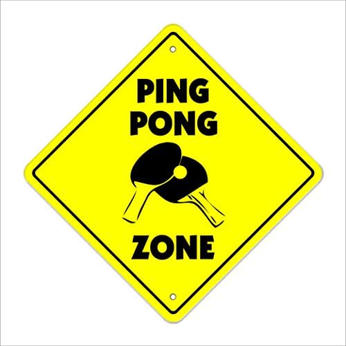 Zona de sinal de cruzamento de pingong-m xing | Interno/externo | 12 de plástico de plástico alto Tennis Ball Paddle Play Player Recreation Room Rec