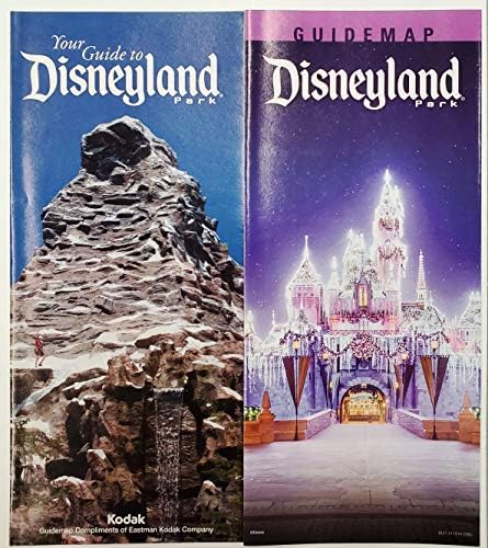 Disneyland Park Conjunto de 8 guias turísticos de mapa com o 50º aniversário do desfile elétrico Darth Vader Big Thunder Matterhorn Paint the Night PMA22