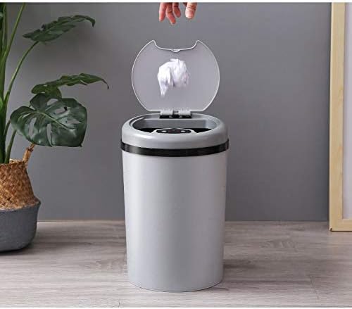 Chisp New Smart Sensor Lix lata Home Creative Living Room Cozinha Banheiro do quarto com capa Lixo automático elétrico