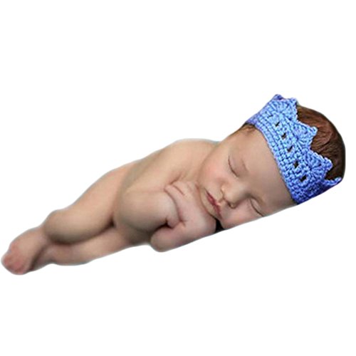 Baby Photography Props Boy Girl Photo Shootfits Recém -nascidos Traje de Crochê Crown de mata -macete