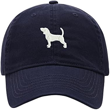 L8502-LXYB BONEBOL MEN MEN BEAGL DOG ​​Bordado Capas de beisebol de cachorro de algodão lavado
