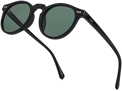 Óculos de sol polarizados vintage nidovix para homens mulheres redondotas retro clássicas de moda