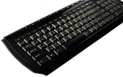 4Keyboard farsi persa - russo cirílico - ingleses novos adesivos de teclado preto