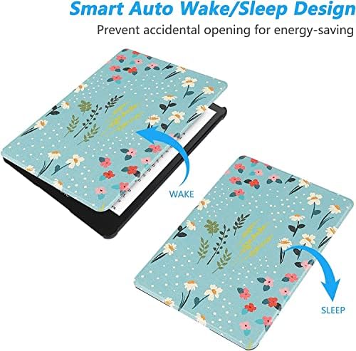 Case para Kindle - Capa protetora de couro PU leve PU com sono automático e acordar （Não Fit Kindle
