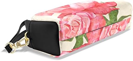 Top Carpenter Roses Rosas Lápis Bolsa Bolsa para Maquiagem Escola de Office 1.7x0.75x0.5in
