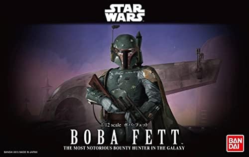 Bandai Hobby - Star Wars - Boba Fett, Bandai Spirits Hobby 1/12 Kit de Modelo de Plástico