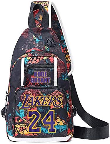 Jogador de basquete Kobe Sport Bag Multifuncional Handbag Fan Sling Bag para homens Mulheres