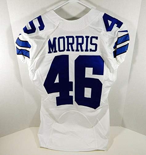 Dallas Cowboys Alfred Morris 46 Jogo emitido White Jersey Dal00035 - Jerseys usados ​​na NFL não assinada