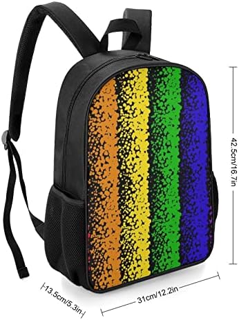 Rainbow Bubbles Fashion Mochilas Padrões de ombro de viagem impressos de mochila para unissex