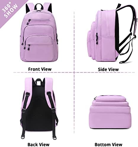 Mochila laptop Lanola, mochila legal para estudantes, mochila de negócios de viagens-púrpura