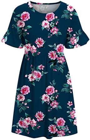 Vestido de balanço miashui com botões Mulheres vestidos de verão Moda 2022 Cor de cor sólida Casual