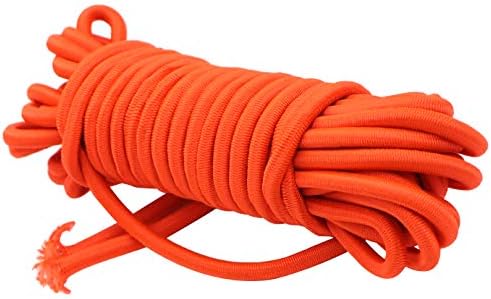 Diâmetro 3/16 polegadas, comprimento 25 pés Elastic com cordão elástico Elastic Nylon Cords de caiaque corda esticada de corda e tira de trailer de amarração, grau marítimo, cadeira de gravidade