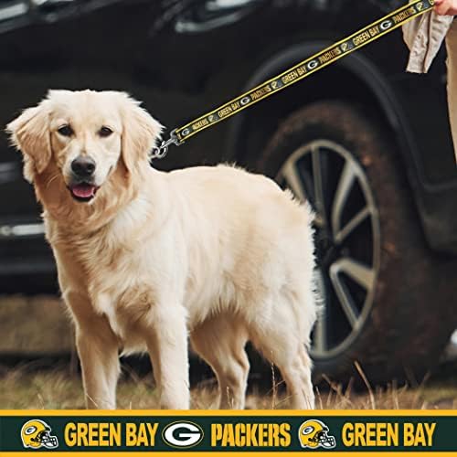 NFL PET LeASh Green Bay Packers Dog Leash, grande time de futebol da coleira para cães e gatos. Uma