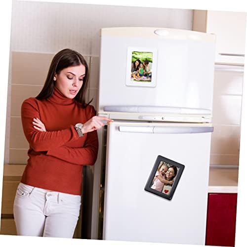 SOLustre Decor vintage 2pcs Quadros simples refrigeradores em casa Foto de plástico quadro criativo Office