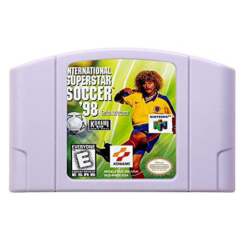 NOVO CARTRIGE DE JOGOS N64 Soccer International Superstar'98 versão americana NTSC para N64 Console Game Card