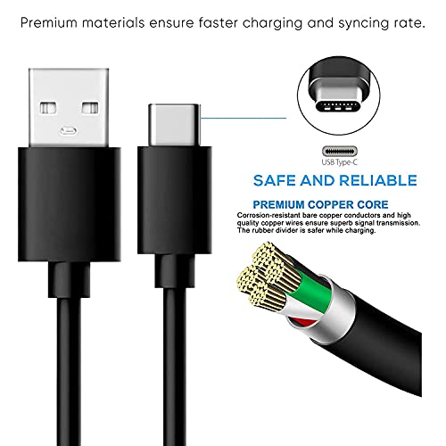 USB C Adaptador Carregador de cabo de carregamento de cabo de alimentação compatível com notável
