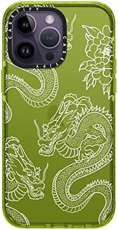 Casetify Impact iPhone 14 Pro Max Caso [4x GRAVO MILITAL Testado / 8,2 pés de proteção contra queda] - Dragões