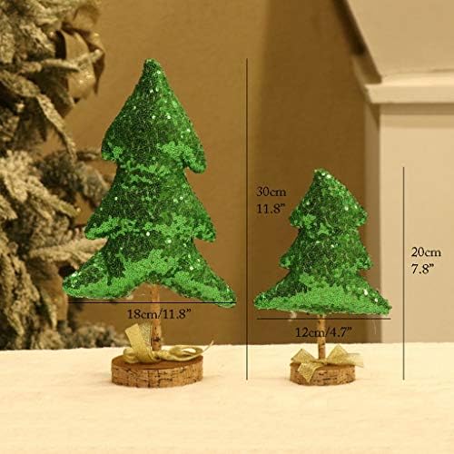 XXSLY Árvore de Natal Artificial Árvore de Natal Mini Christmastrees Small Pine Bases de madeira Árvore de natal para desktop para hotel Decoração de festa da casa de férias Árvore de Natal