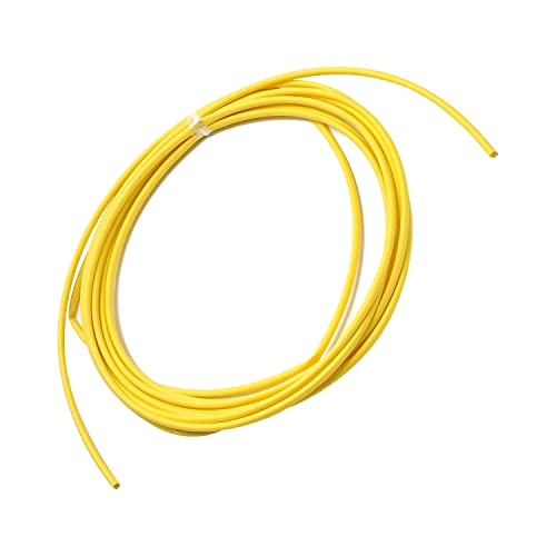 1pcs tubulação de encolhimento de calor, 2: 1 cabo de fio elétrico de bettomshin amarelo ≥600V e 248 ° F,