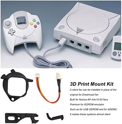 Suporte de ventilador de resfriamento do console, kit de suporte de impressão 3D Mantenha -se em silêncio para controle de jogo