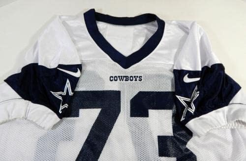 2020 Dallas Cowboys Joe Looney #73 Jogo emitido White Practice Jersey DP18934 - Jerseys não assinados da NFL usada