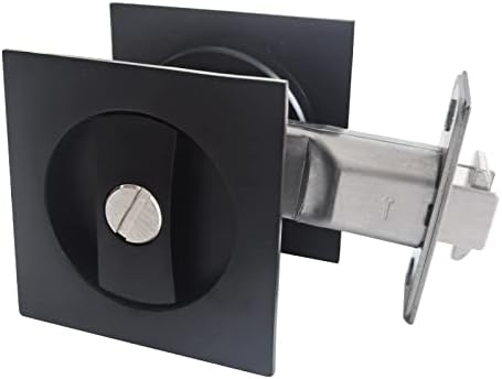Trava de porta de bolso - trava de hardware da porta de bolso de privacidade, privacidade contemporânea quadrada de trava de trava de porta deslizante, etc.