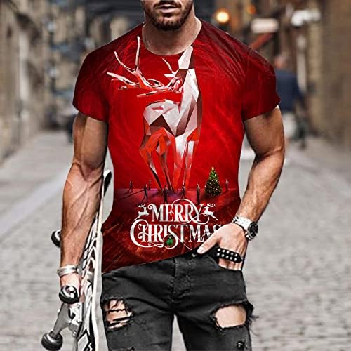 XXBR camisetas de Natal para homens, 2022 Masculino de Natal de Natal masculino Menina de manga curta de manga curta