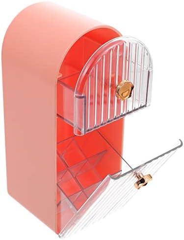 Solustre Lipstick Organizer Luz de luxo de luxo de batom multifuncional caixa de armazenamento de batom portátil caixa de batom portátil caixa de batedeira caixa de armazenamento para cuidados com a pele Produtos de joalheria Case Base Lip Gloss Base