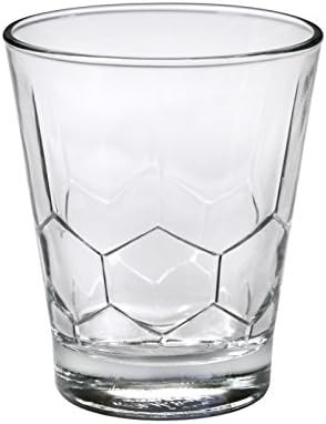 Duralex fabricado na França, copos de vidro hexagono, 7,38 onças - conjunto de 6, claro