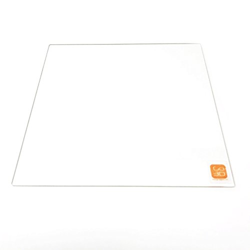 Impressão GO-3D 300mm x 300 mm Borossilicate Placa de vidro/cama com borda polida plana para impressora