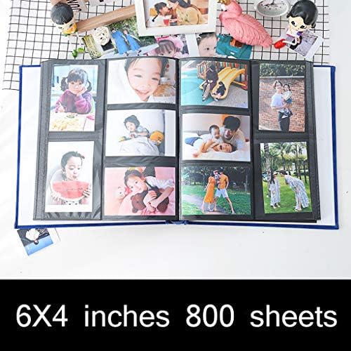 Álbum de fotos 800 folhas de 6x4 polegadas intersticiais página interna interna Caso romântico Família Baby Growth Record Book